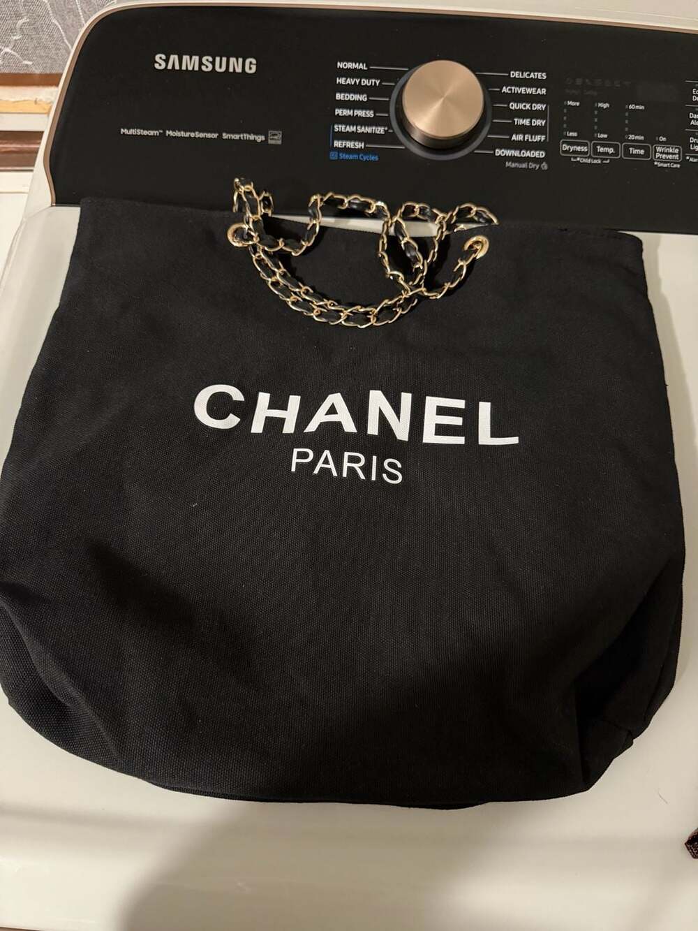 100% Chanel VIP Cosmetic Canvas Shoulder Bag